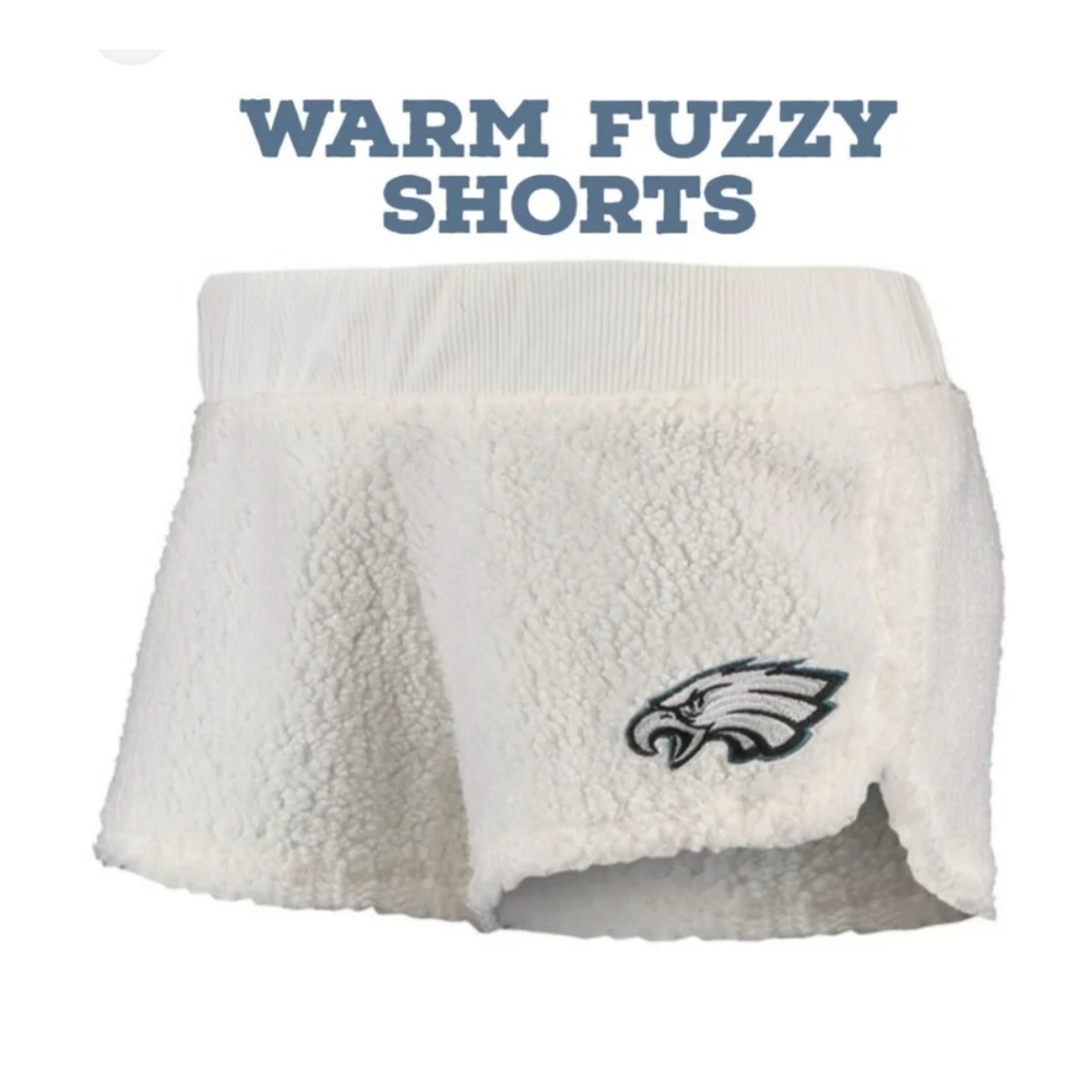 Womens Philadelphia eagles  fuzzy shorts size large